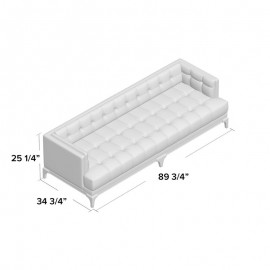 Sofa Caden cổ điển L2200mmxW880mmxH640mm