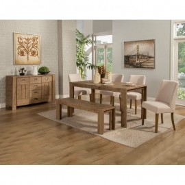Bàn ăn solid wood mdf L1800mmxW900mmxH780mm